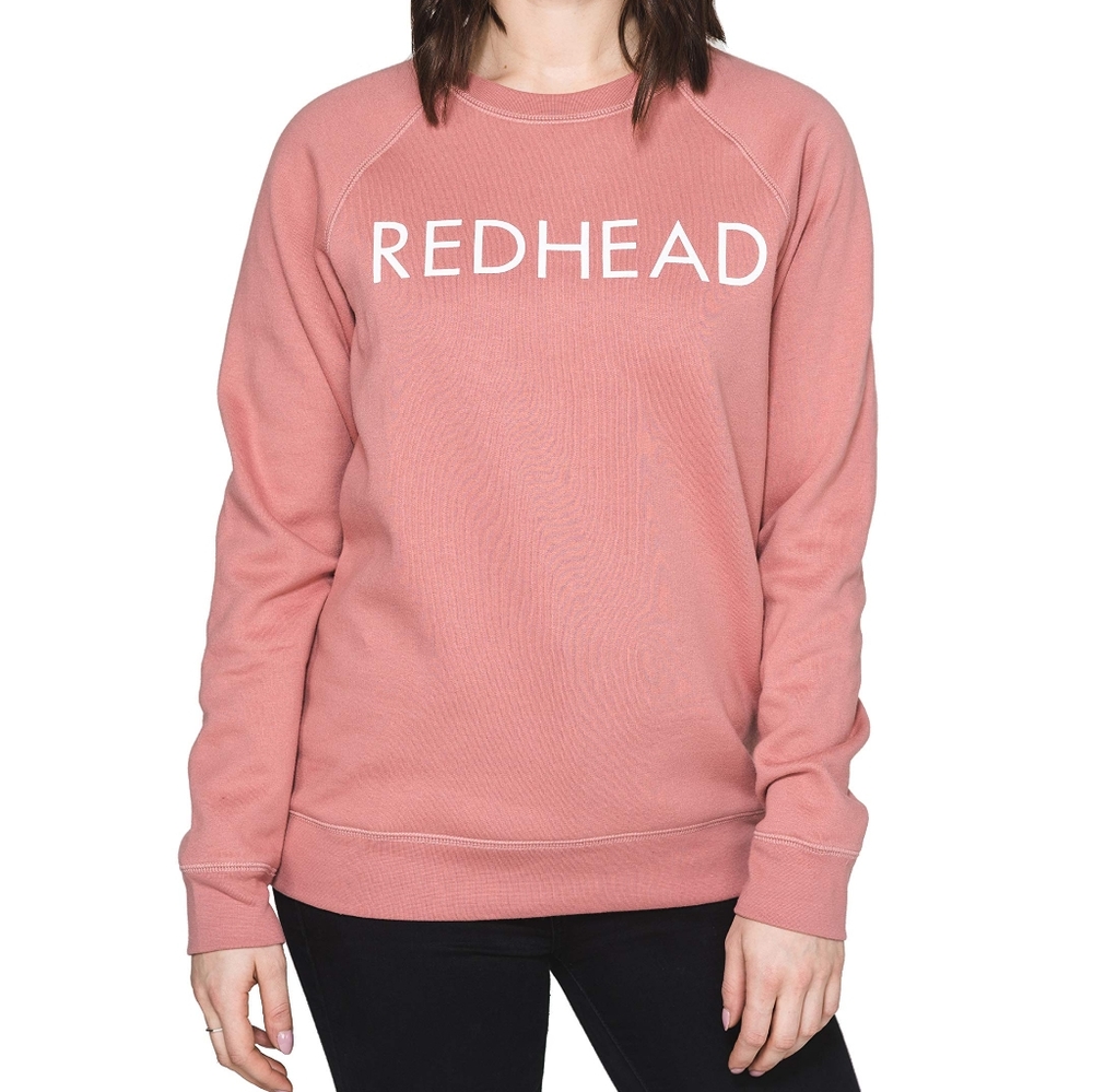 Brunette The Label, Rose Blush, Redhead Sweatshirt, Size S/M